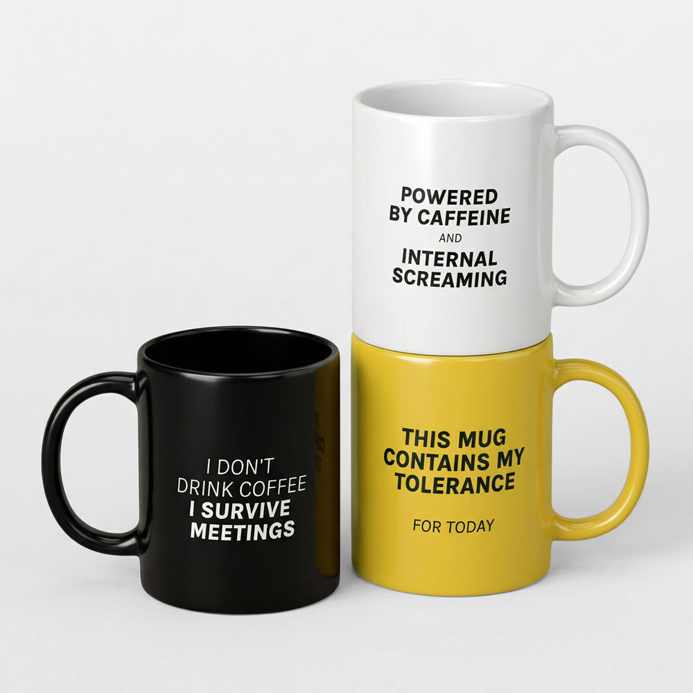 Tazza "This mug contains my tolerance for today"