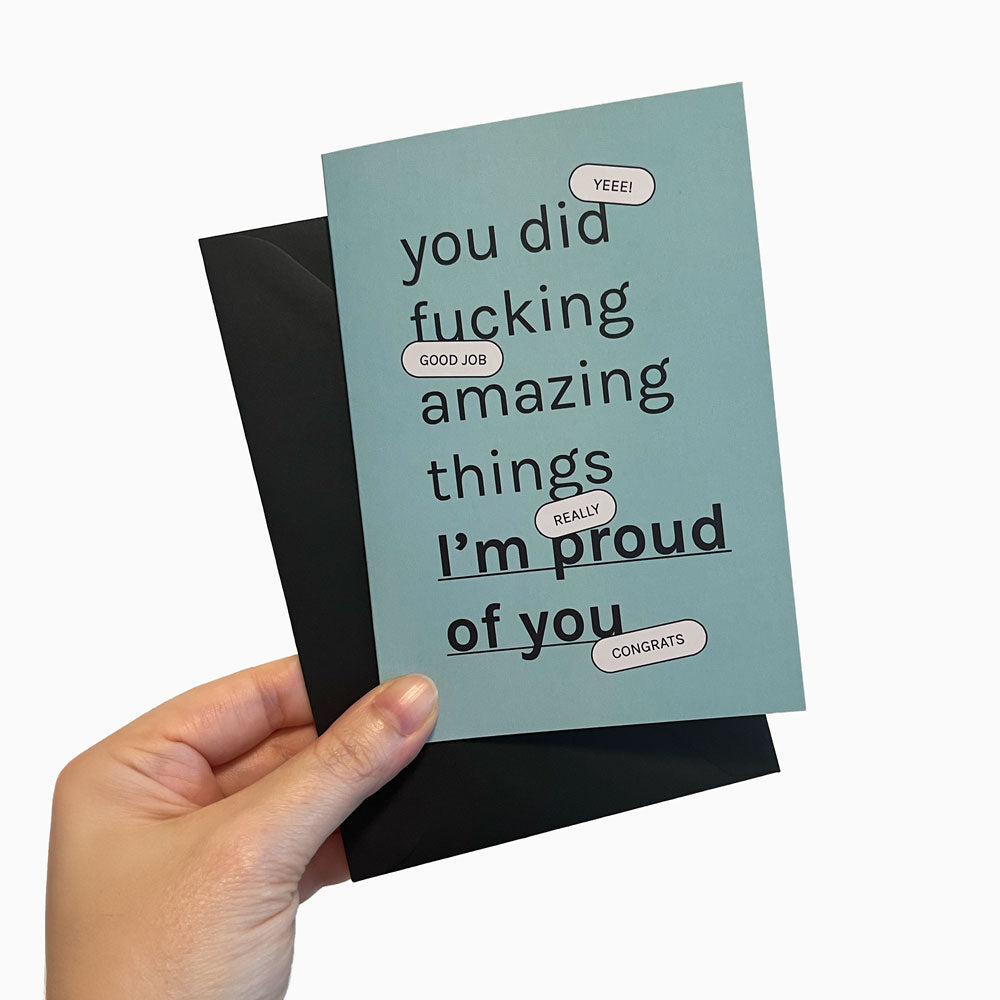 Biglietto “i’m proud of you” — Congrats Edition