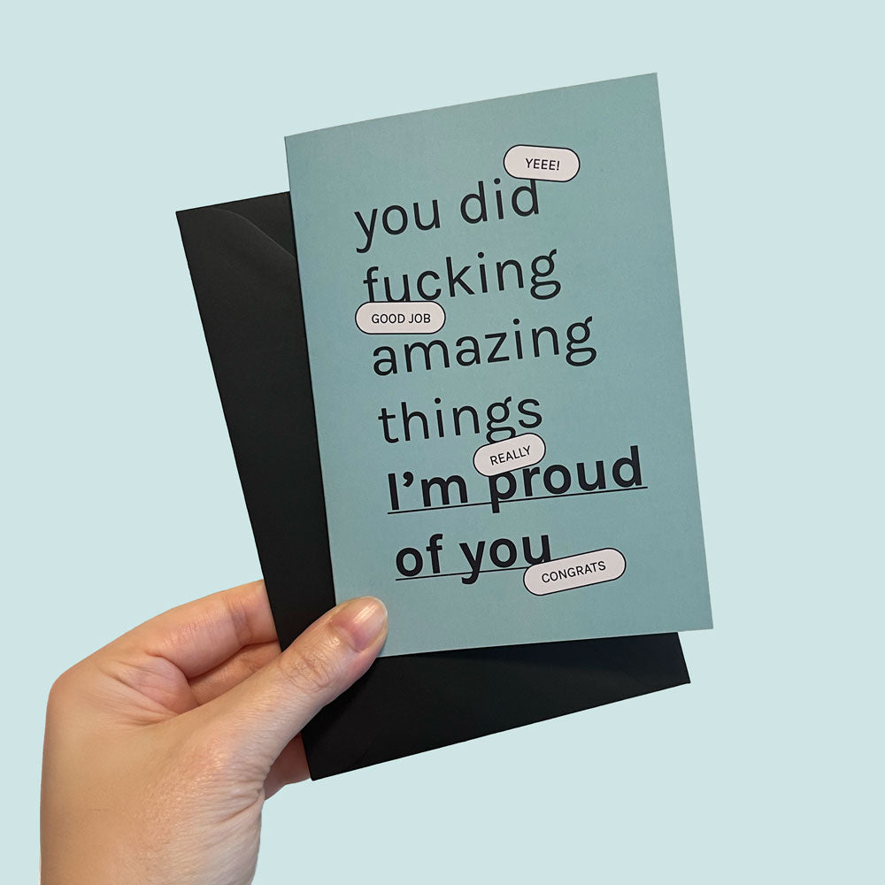 Biglietto “i’m proud of you” — Congrats Edition