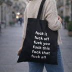 Tote bag "All the fucks"