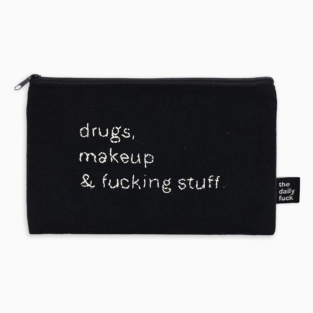 bustina-ricamata-drugs-makeup-stuff-nera