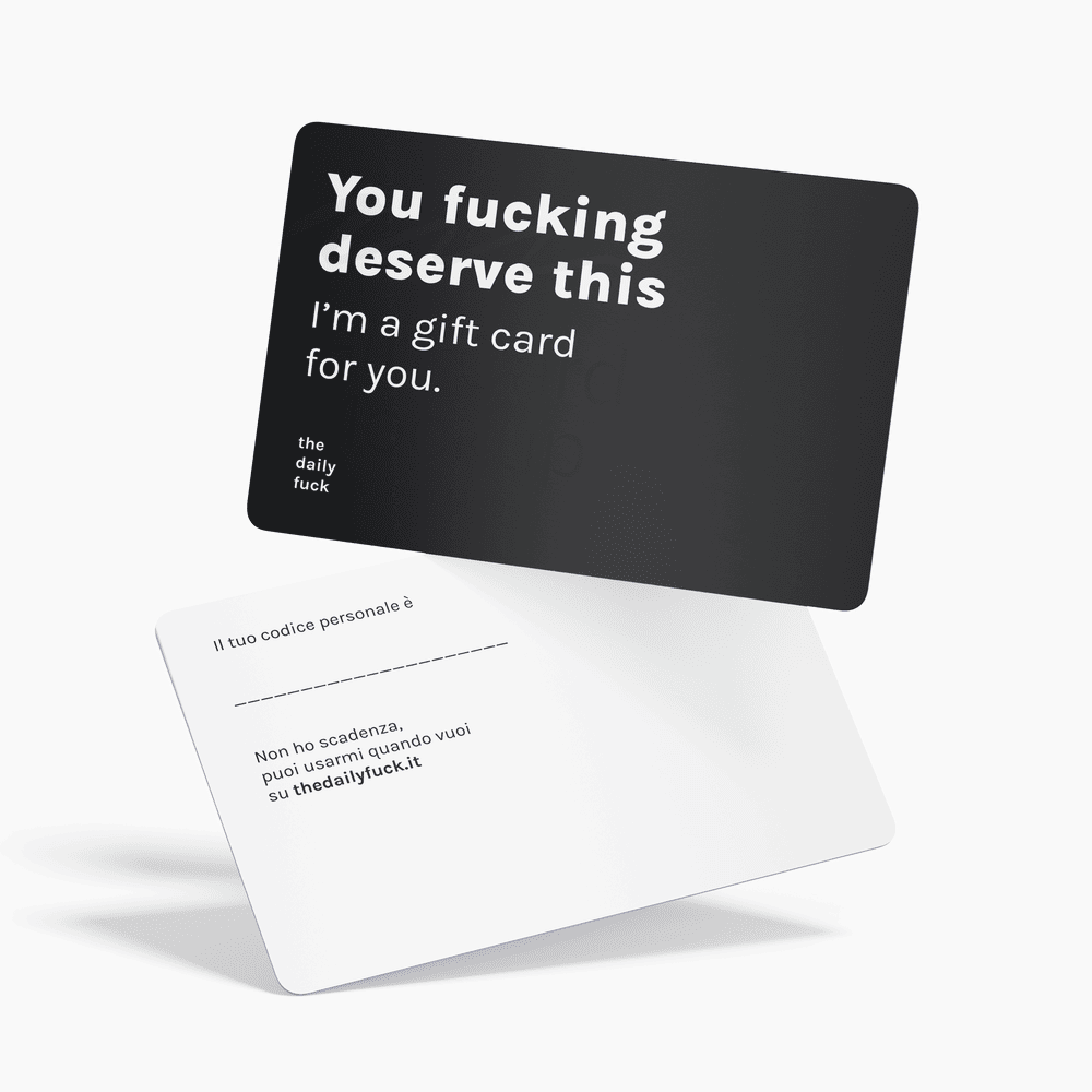 Gift card / Buono regalo — The daily fuck 🖕🎁