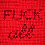 mini-ricamo-FUCK-all-rosso-bordeaux-dettaglio