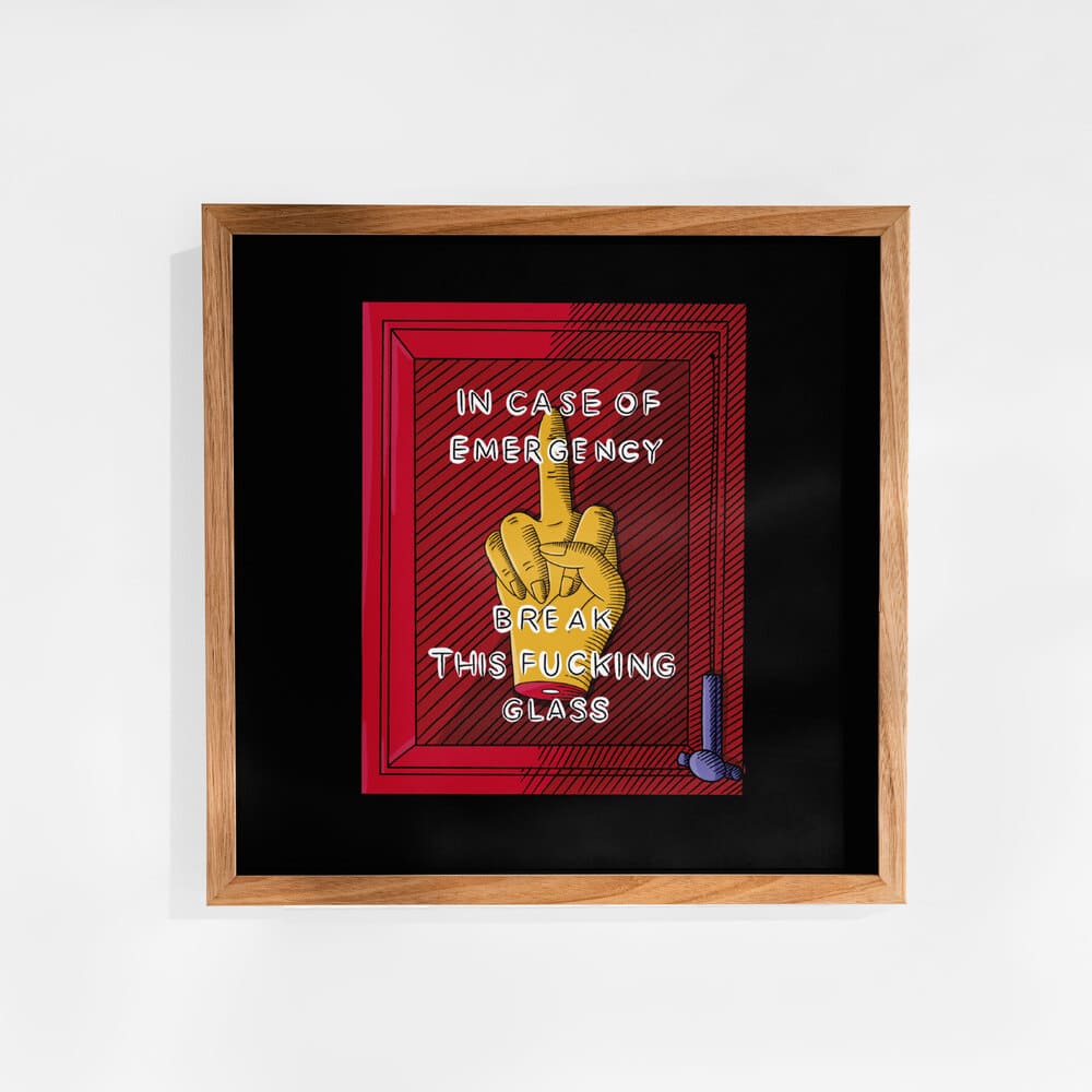 stampa-poster-emergency-fuck-cornice